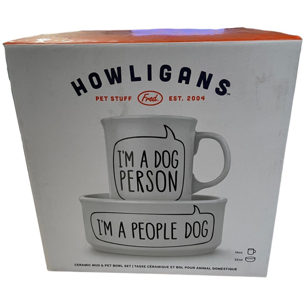 Howligans Ceramic Mug and Pet Bowl Set